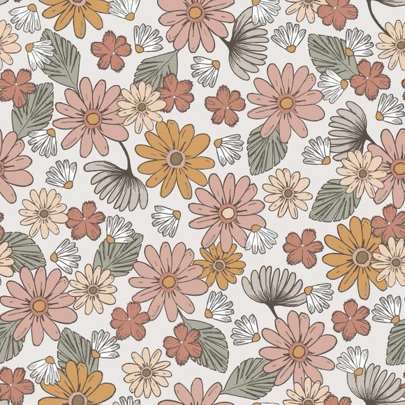 Combat Boots - Retro Boho Floral - Picture 5 of 15